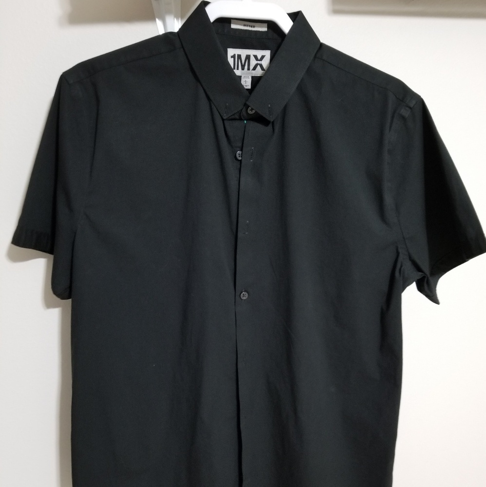 Express  men's 1MX fitted black L 16-16 1/2